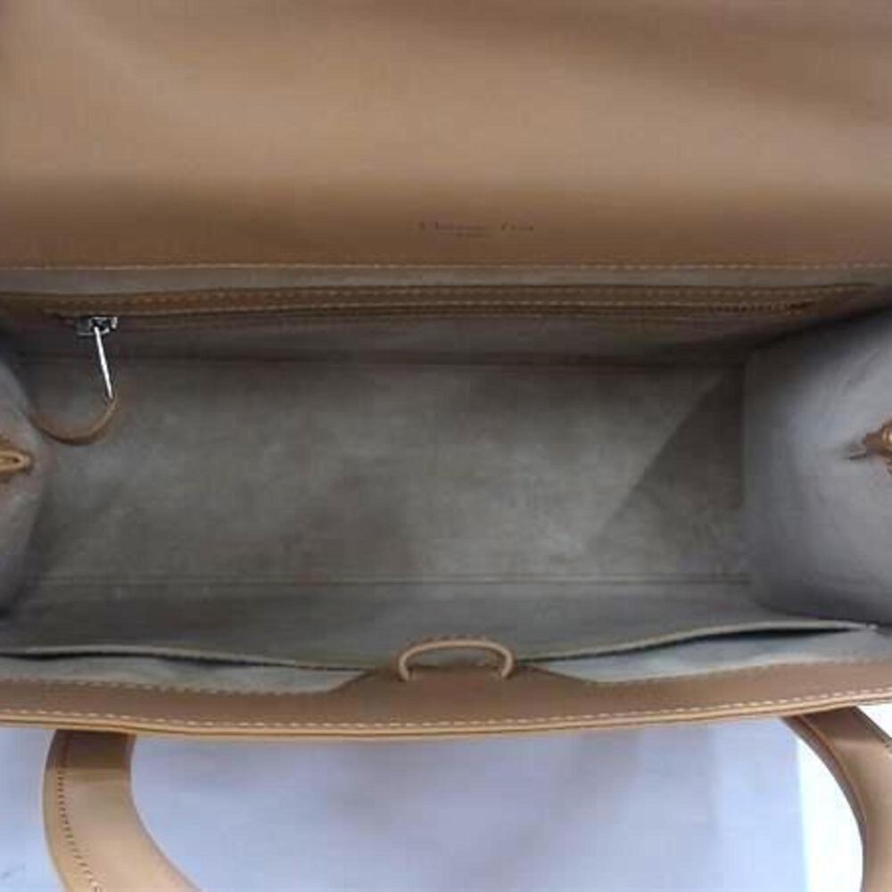 CHRISTIAN DIOR Brown Leather Shoulder Bag - Picture 5 of 6